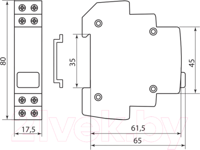 Кнопка на DIN-рейку TDM SQ0214-0006