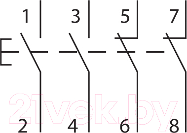 Кнопка на DIN-рейку TDM SQ0214-0006