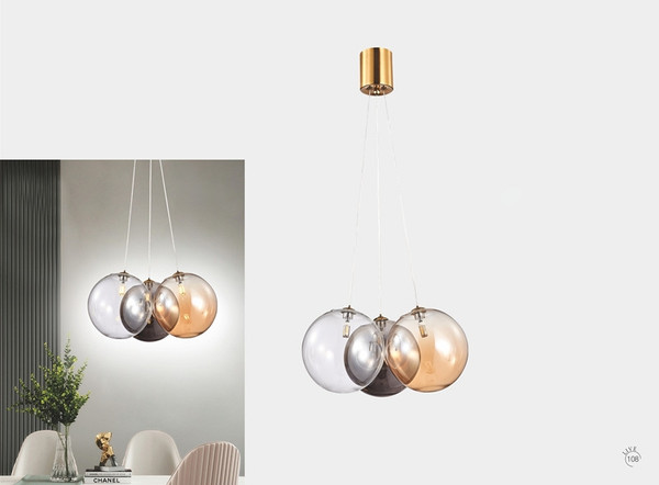 Люстра ILamp Drop 8110P/3 BR-MLT