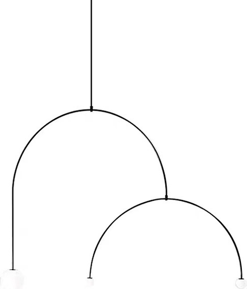 Люстра ILamp North 8628P/3 BK-WH