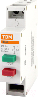 Кнопка на DIN-рейку TDM SQ0214-0021 - фото