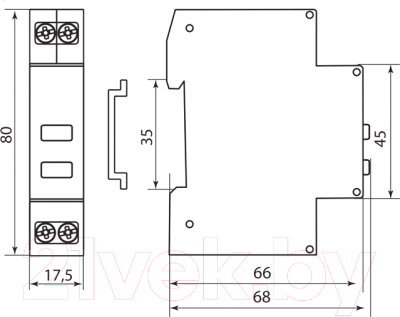 Кнопка на DIN-рейку TDM SQ0214-0021