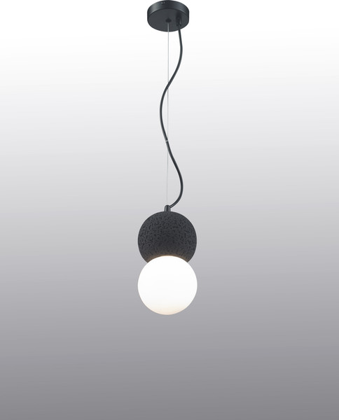 Потолочный светильник ILamp Foxtrot 10694P/1-D100 BK-WH