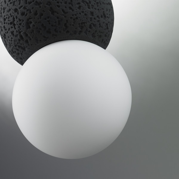 Потолочный светильник ILamp Foxtrot 10694P/1-D100 BK-WH