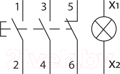 Кнопка на DIN-рейку TDM SQ0214-0004