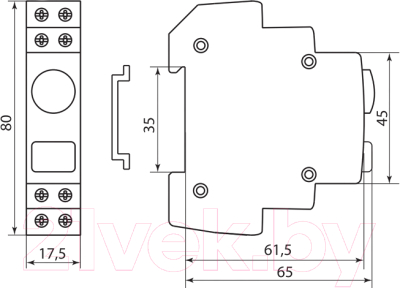 Кнопка на DIN-рейку TDM SQ0214-0004