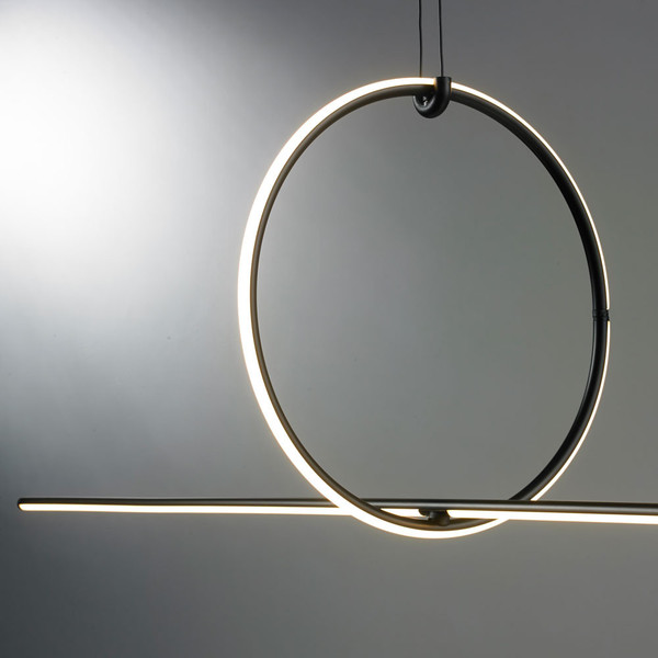 Потолочный светильник ILedex Zoom 10339P/A2-35W-3000K BK-WH