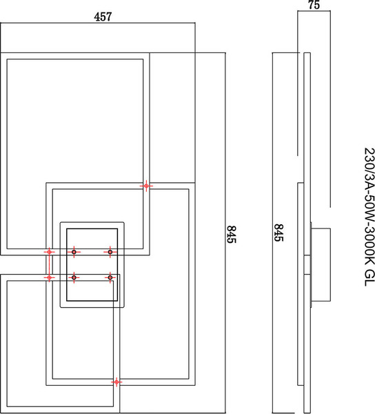 Люстра ILedex Grace 230/3A-50W-3000K GL