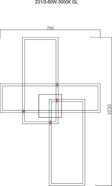Люстра ILedex Grace 231/3-60W-3000K GL