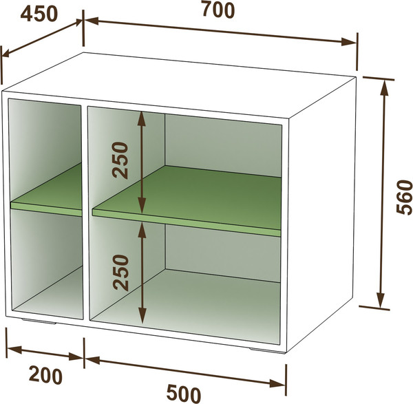 Тумба в прихожую Кортекс-мебель Лара ТП3