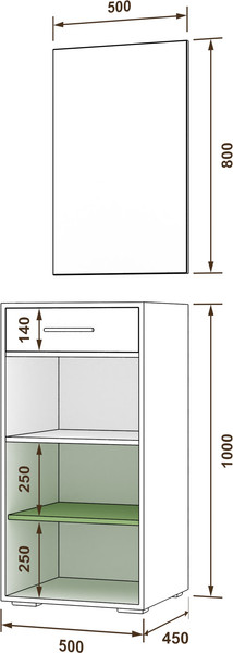Секция в прихожую Кортекс-мебель Лара СП 4