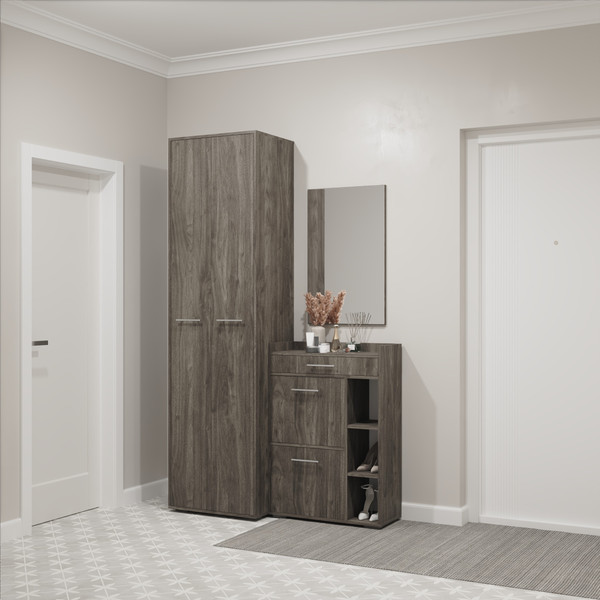 Секция в прихожую Кортекс-мебель Лара СП 6