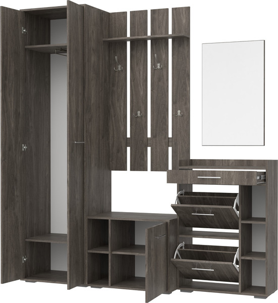 Секция в прихожую Кортекс-мебель Лара СП 7