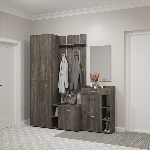 Секция в прихожую Кортекс-мебель Лара СП 7