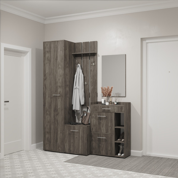 Секция в прихожую Кортекс-мебель Лара СП12