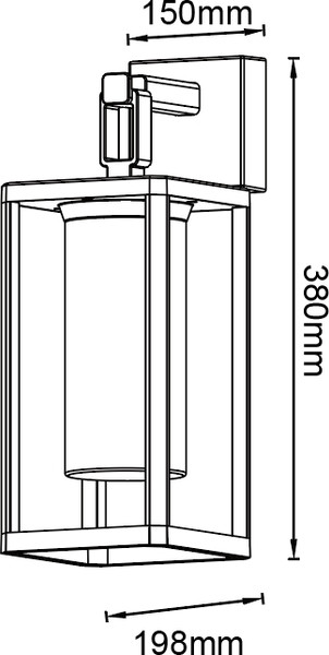 Бра уличное Mantra Alps 9112