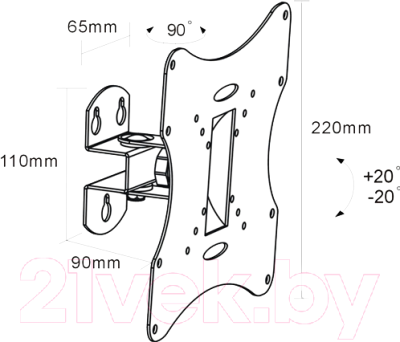 Кронштейн для телевизора ARM Media LCD-201