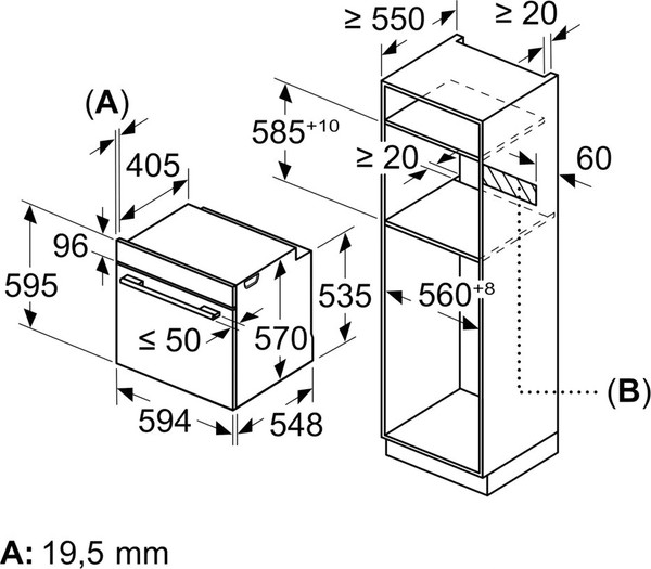 Электрический духовой шкаф Bosch HBA334EB3