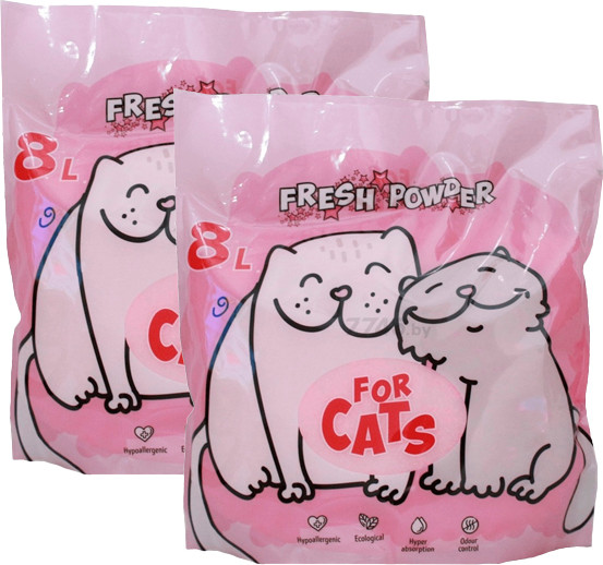 Наполнитель для туалета For Cats Силикагелевый Fresh Powder / TUZ037 - фото