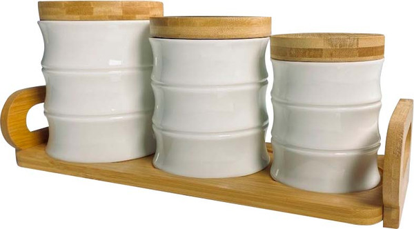 Набор емкостей для хранения Lenardi Bamboo 140-169 - фото