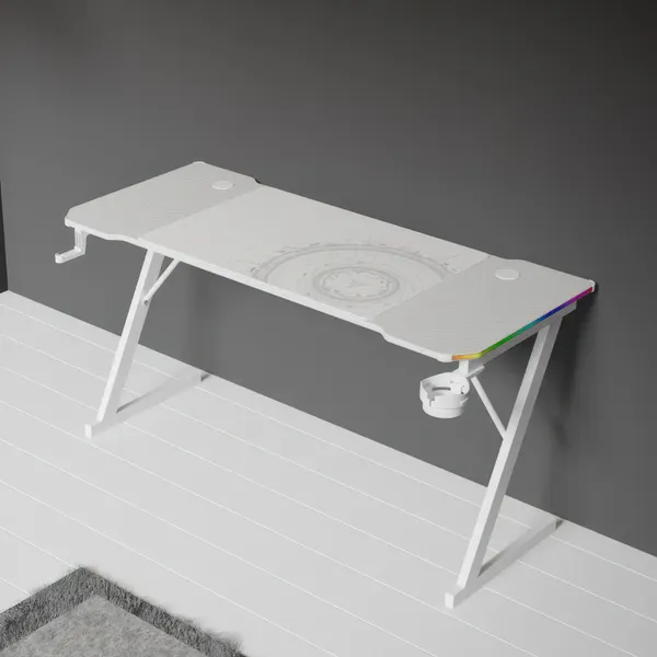 Геймерский стол Zone 51 Trine 140 RGB / Z51-T4R-WH