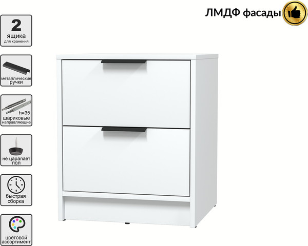 Прикроватная тумба Интерлиния Концепт КТ-ТК1-57 Глосс