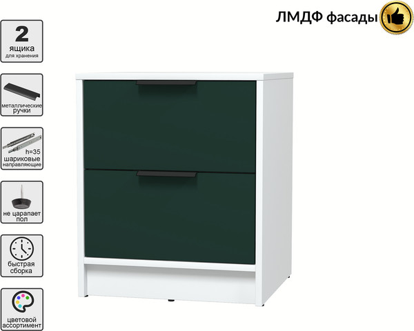 Прикроватная тумба Интерлиния Концепт КТ-ТК1-57 Глосс