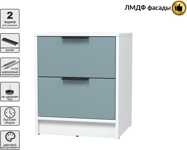 Прикроватная тумба Интерлиния Концепт КТ-ТК1-57 Глосс