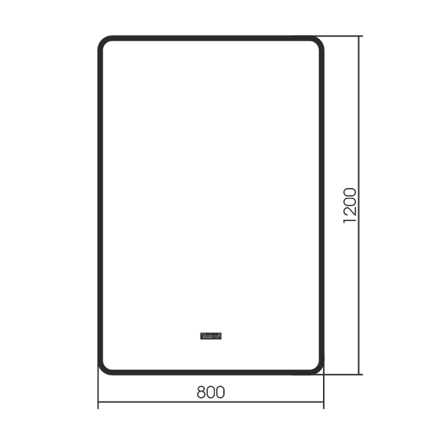 Зеркало Silver Mirrors Incanto Black 80x120 / LED-00002883