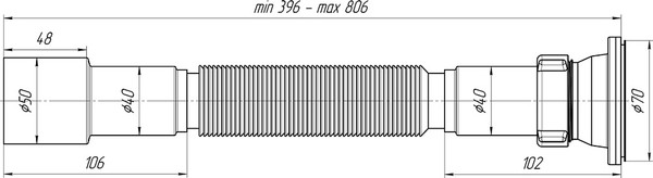 Сифон Ани Пласт G106