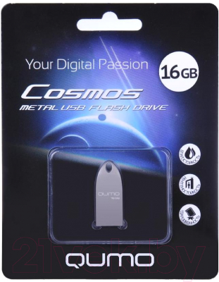 Usb flash накопитель Qumo Cosmos 16GB Silver / QM16GUD-Cos