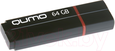 Usb flash накопитель Qumo Speedster 64GB 3.0 Black / QM64GUD3-SP - фото