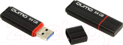 Usb flash накопитель Qumo Speedster 64GB 3.0 Black / QM64GUD3-SP
