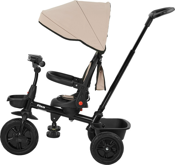 Трехколесный велосипед с ручкой Pituso Elite / JY-T07B-25 (бежевый)