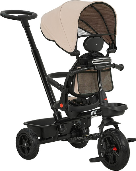 Трехколесный велосипед с ручкой Pituso Elite / JY-T07B-25 (бежевый)