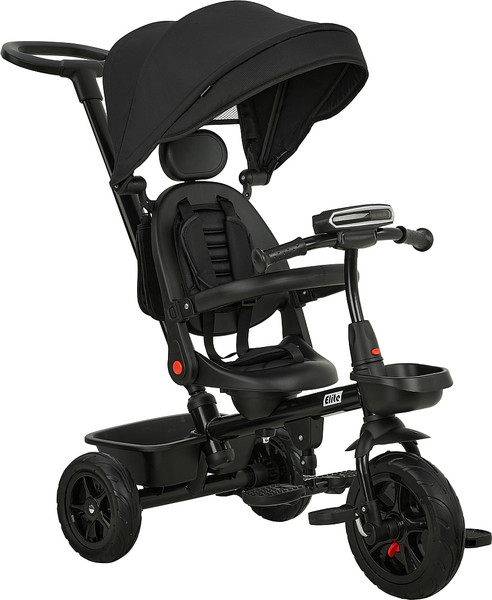 Трехколесный велосипед с ручкой Pituso Elite / JY-T07B-25 (черный) - фото