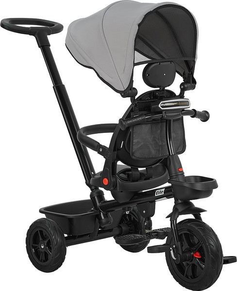Трехколесный велосипед с ручкой Pituso Elite / JY-T07B-25 (серый)
