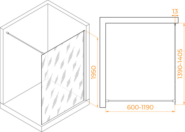 Душевая стенка RGW WA-010 / 351001014-21