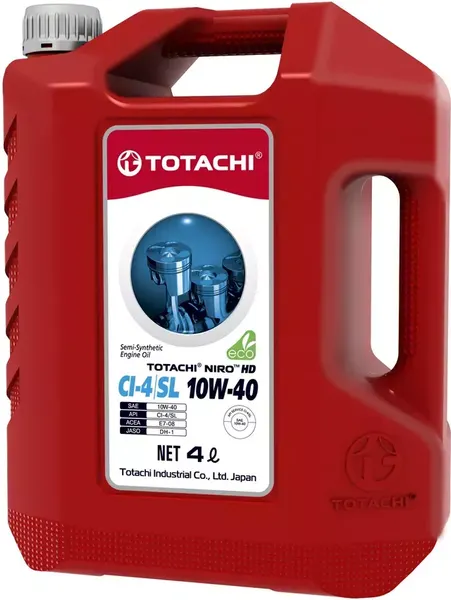 Моторное масло Totachi Niro HD 10W40 Semi-Synthetic API CI-4/SL E7 / 1D104 - фото