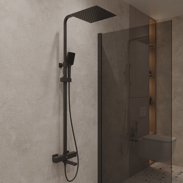 Душевая система со смесителем Oliveeka OL-739901+239003-MB