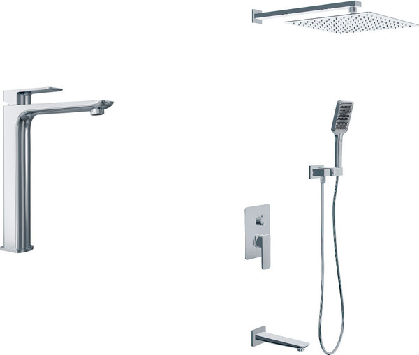 Душевая система со смесителем Oliveeka OL-88939003+239003-CR