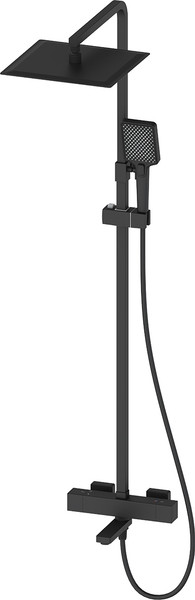 Душевая система со смесителем Oliveeka OL-739901-MB (черный матовый)