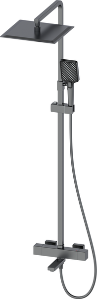 Душевая система со смесителем Oliveeka OL-739901-BGM (матовый оружейный металл)