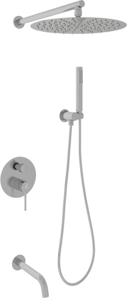 Душевая система со смесителем Oliveeka OL-88939017-BN (никель матовый)