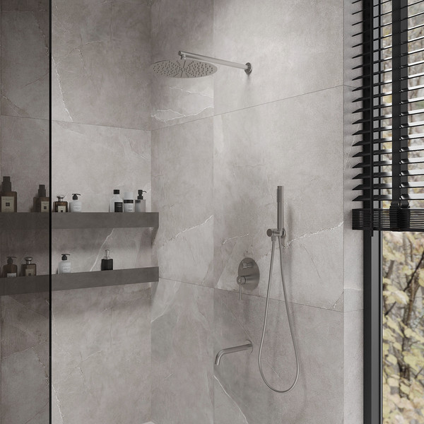 Душевая система со смесителем Oliveeka OL-88939017-BN (никель матовый)