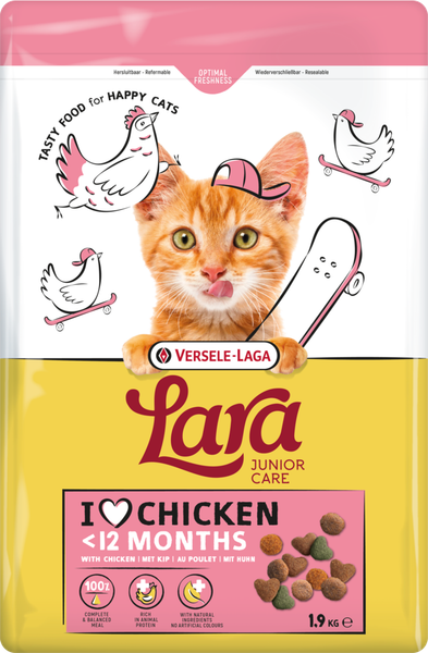 Сухой корм для кошек LARA Для котят с курицей / 441127 - фото