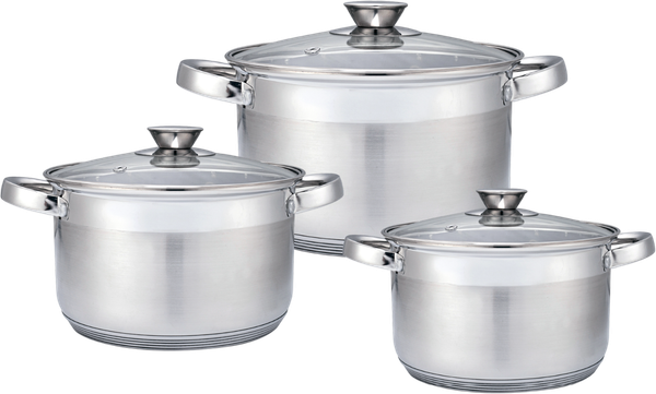 Набор кастрюль Appetite Silver WT20SET2 - фото