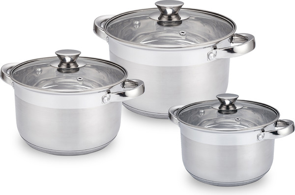 Набор кастрюль Appetite Silver WT20SET2