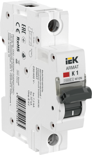 Выключатель автоматический IEK AR-M10N-1-K001
