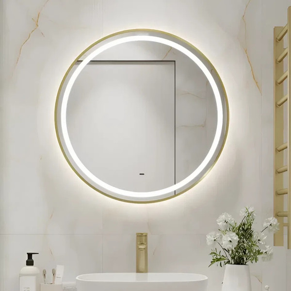Зеркало Континент Tior Gold LED D60 (золотой)